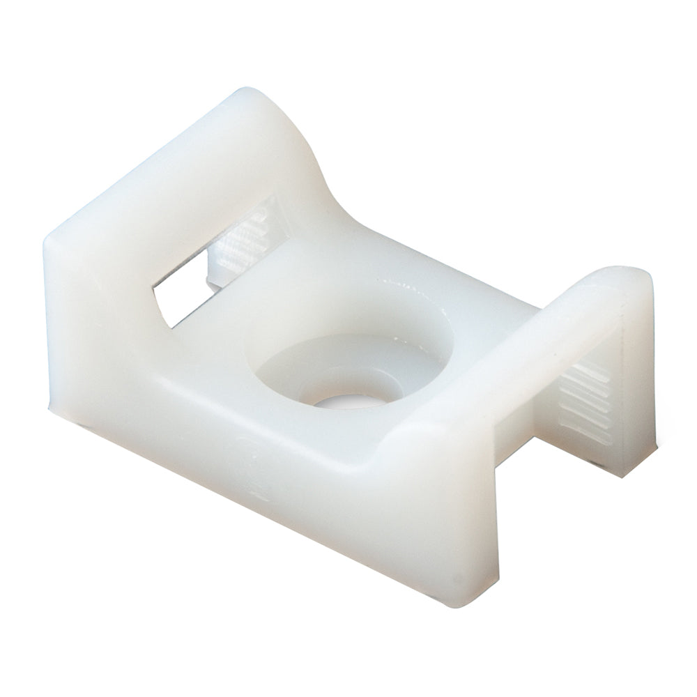 Ancor Cable Tie Mount - Natural - #10 Screw - 100-Piece (Pack of 4)
