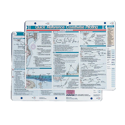 Davis Quick Reference Coastwise Piloting Card (Pack of 6)