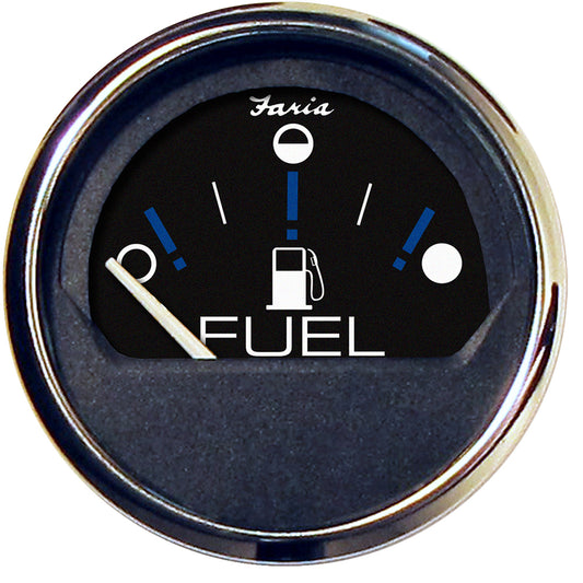 Faria Chesapeake Black 2" Fuel Level Gauge (Metric) (Pack of 2)