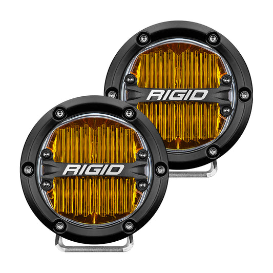 RIGID Industries 360-Series 4" SAE Fog Light - Yellow Light - Black Housing