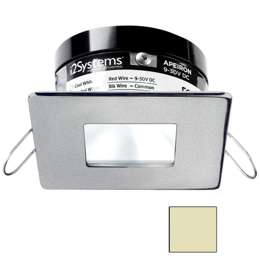 i2Systems Apeiron PRO A503 - 3W Spring Mount Light - Square/Square - Warm White - Brushed Nickel Finish