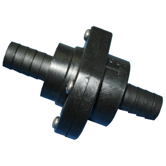 T-H Marine Double Barb Inline Scupper Check Valve - 3/4" - Black (Pack of 4)
