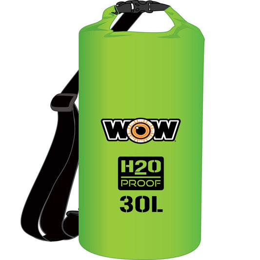 WOW Watersports H2O Proof Dry Bag - Green 30 Liter (Pack of 6)