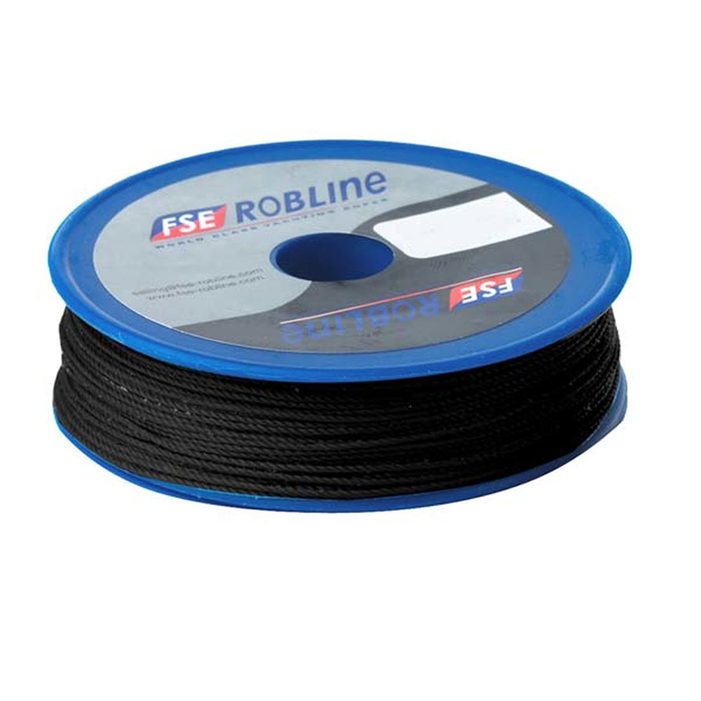 Robline Waxed Whipping Twine - 0.8mm x 40M - Black (Pack of 8)