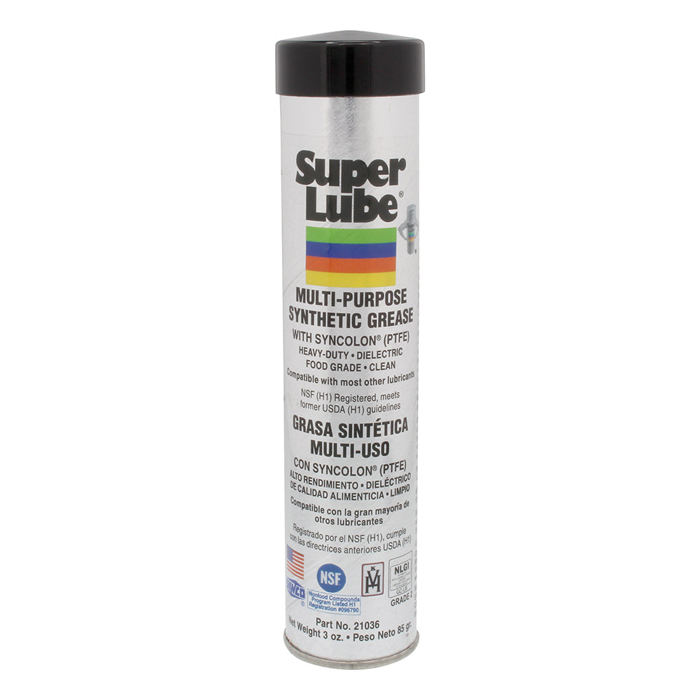 Super Lube Multi-Purpose Synthetic Grease w/Syncolon® - 3oz Cartridge (Pack of 6)