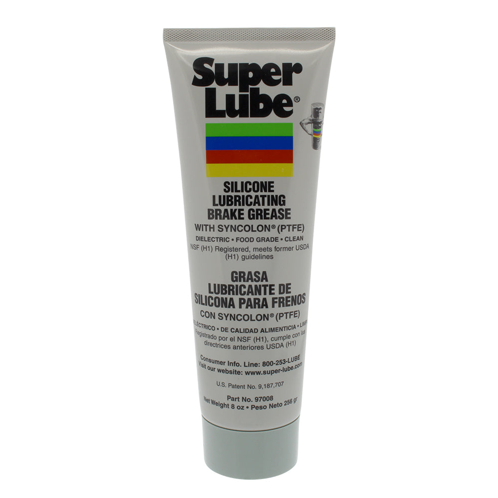 Super Lube Silicone Lubricating Brake Grease w/Syncolon® - 8oz Tube (Pack of 6)