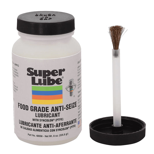 Super Lube Food Grade Anti-Seize w/Syncolon® - 8oz Brush Bottle (Pack of 4)