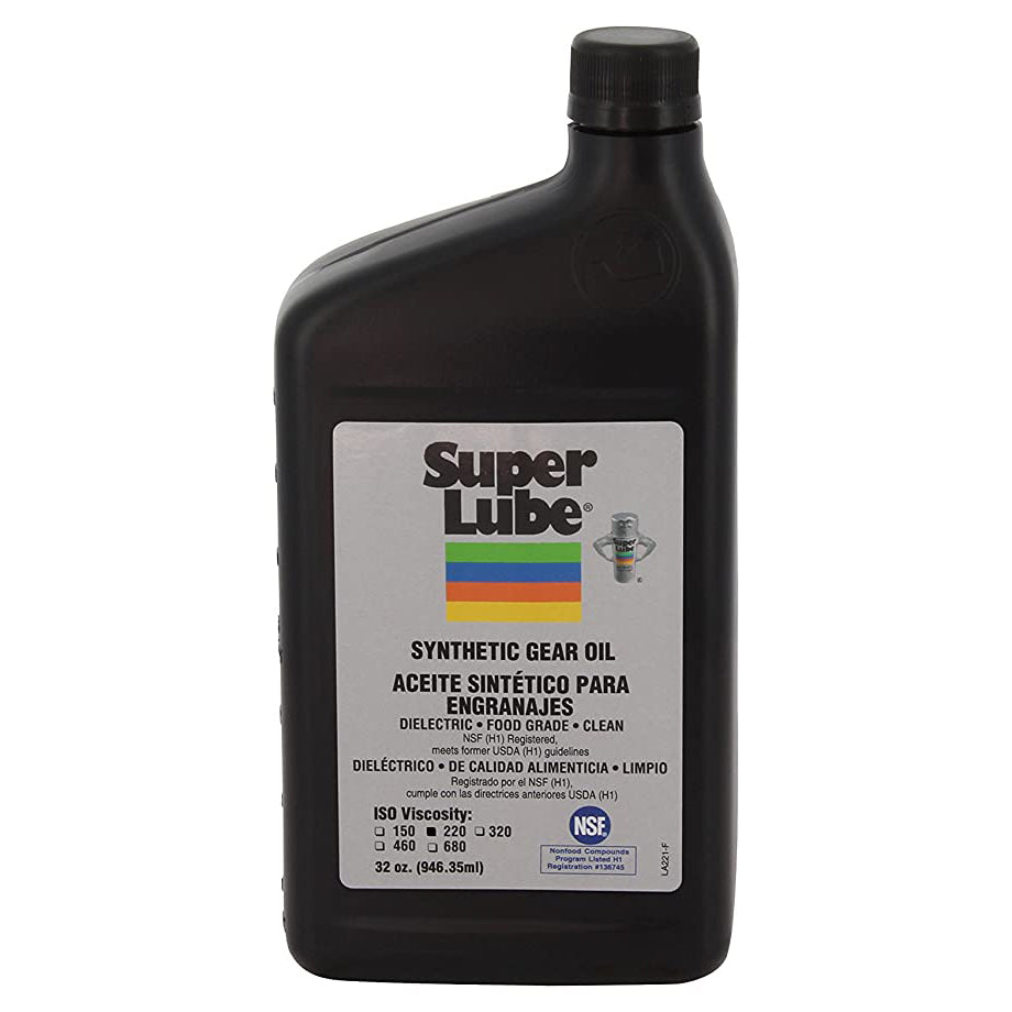 Super Lube Synthetic Gear Oil IOS 220 - 1qt (Pack of 4)