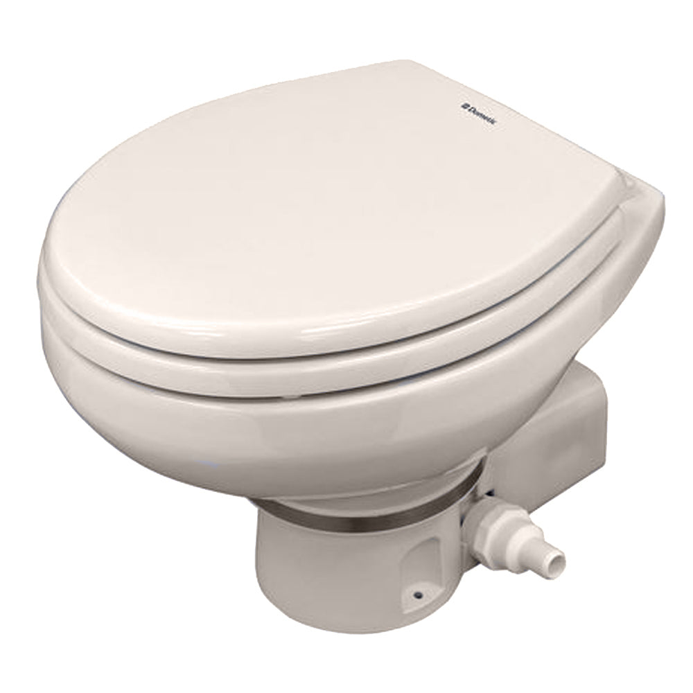Dometic MasterFlush 7160 Bone Electric Macerating Toilet w/Orbit Base - Raw Water