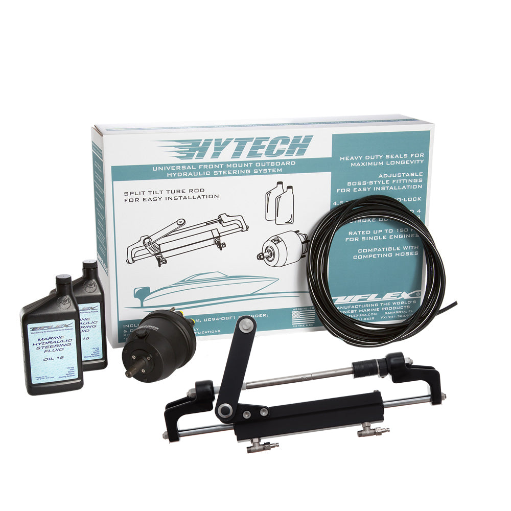Uflex HYTECH 1.1 Front Mount OB System up to 175HP - Includes UP20 FM Helm, 2qts of Oil, UC95-OBF Cylinder & 40' Tubing