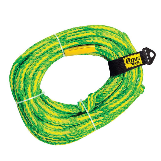 Aqua Leisure 6-Person Floating Tow Rope - 6,100lb Tensile - Green (Pack of 2)