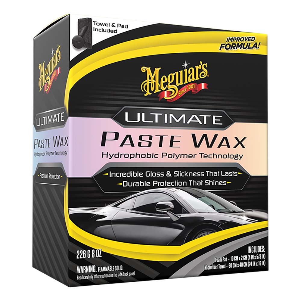 Meguiar's Ultimate Paste Wax - Long-Lasting, Easy to Use Synthetic Wax - 8oz (Pack of 2)
