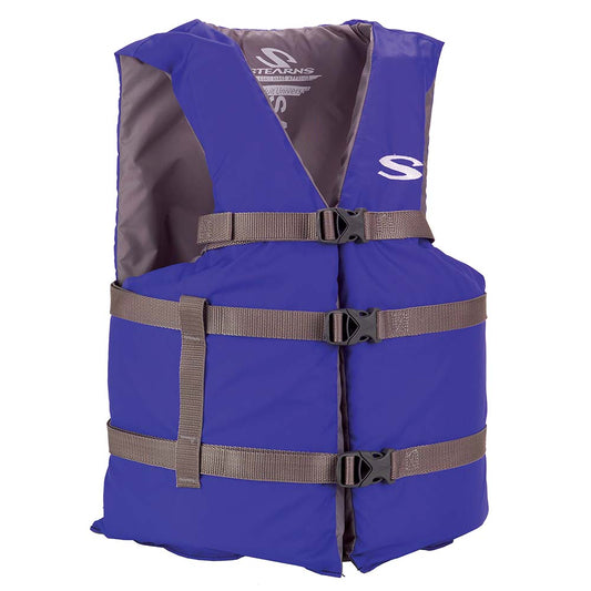 Stearns Classic Series Adult Universal Life Jacket - Blue (Pack of 2)