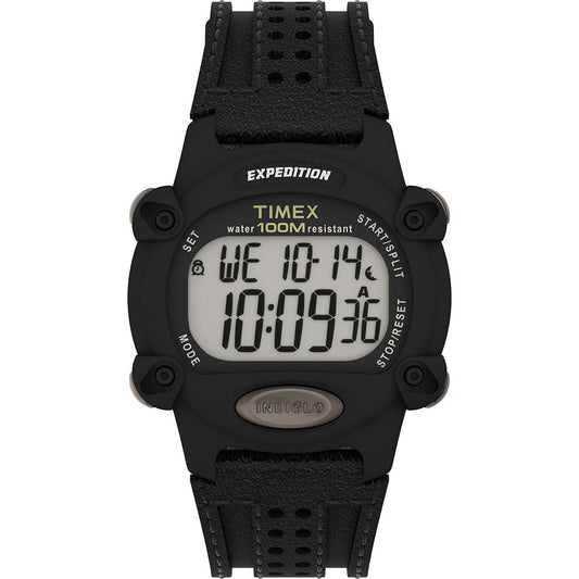 Timex Expedition Chrono 39mm Watch - Black Leather Strap (Pack of 2)
