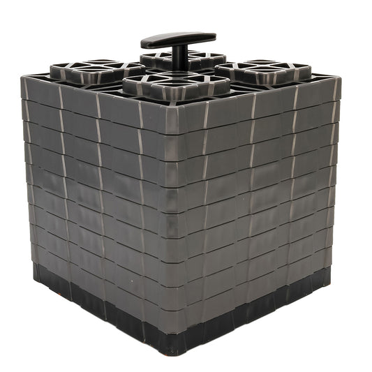 Camco FasTen Leveling Blocks XL w/T-Handle - 2x2 - Grey *10-Pack
