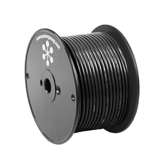 Pacer Black 18 AWG Primary Wire - 100' (Pack of 6)