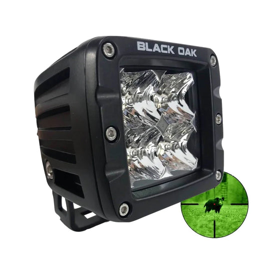 Black Oak Pro Series Infrared 2" 850nm Flood Pod Light - Black