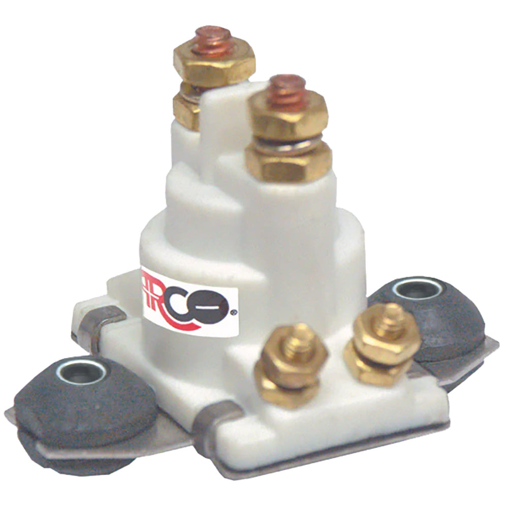 ARCO Marine Outboard Solenoid w/Flat Isolated Base & White Housing (Pack of 2)