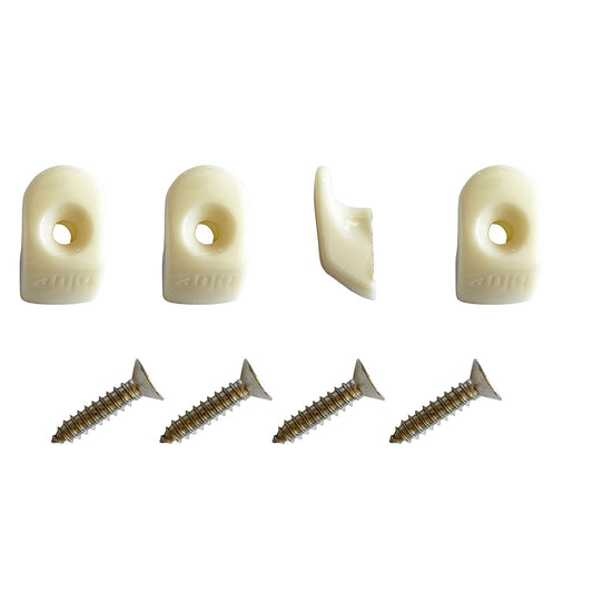 Blue Performance White Hooks & Screws - 4 Pieces (Pack of 4)