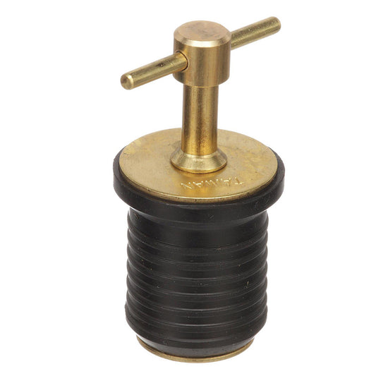 Attwood T-Handle Brass Drain Plug - 1" Diameter (Pack of 8)