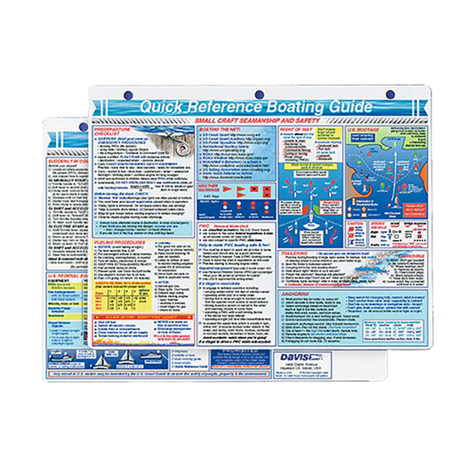 Davis Quick Reference Boating Guide Card (Pack of 6)