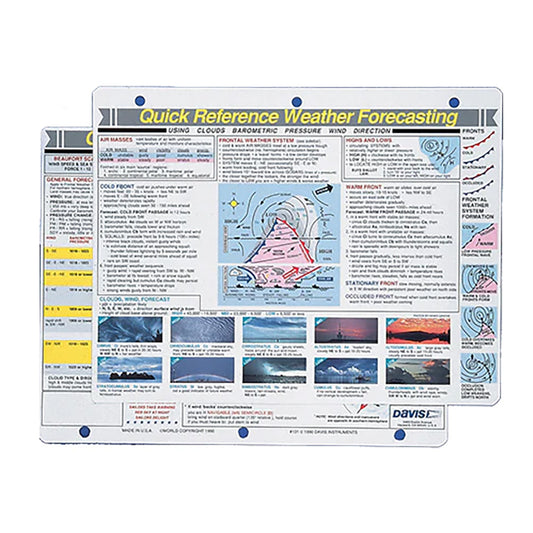 Davis Quick Reference Weather Forecasting Card (Pack of 6)