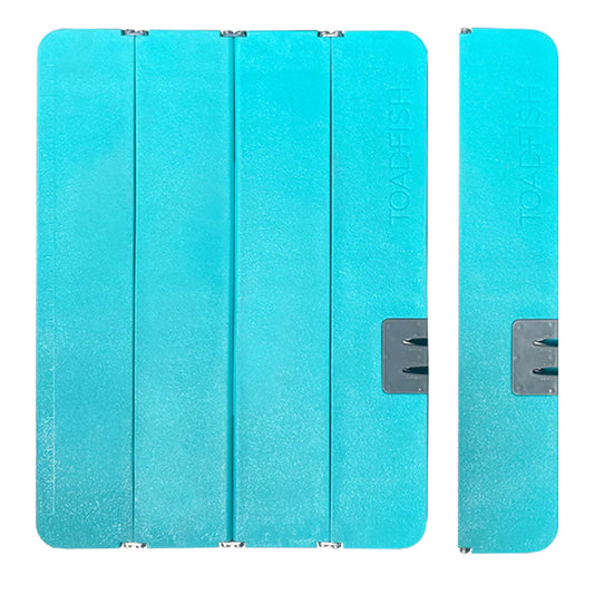 Toadfish Stowaway Folding Cutting Board w/Built-In Knife Sharpener - Teal (Pack of 2)