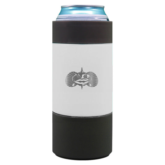 Toadfish Non-Tipping 16oz Can Cooler - White (Pack of 4)