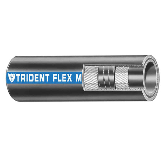 Trident Marine 1-1/2" Flex Marine Wet Exhaust & Water Hose - Black - Sold by the Foot (Pack of 4)