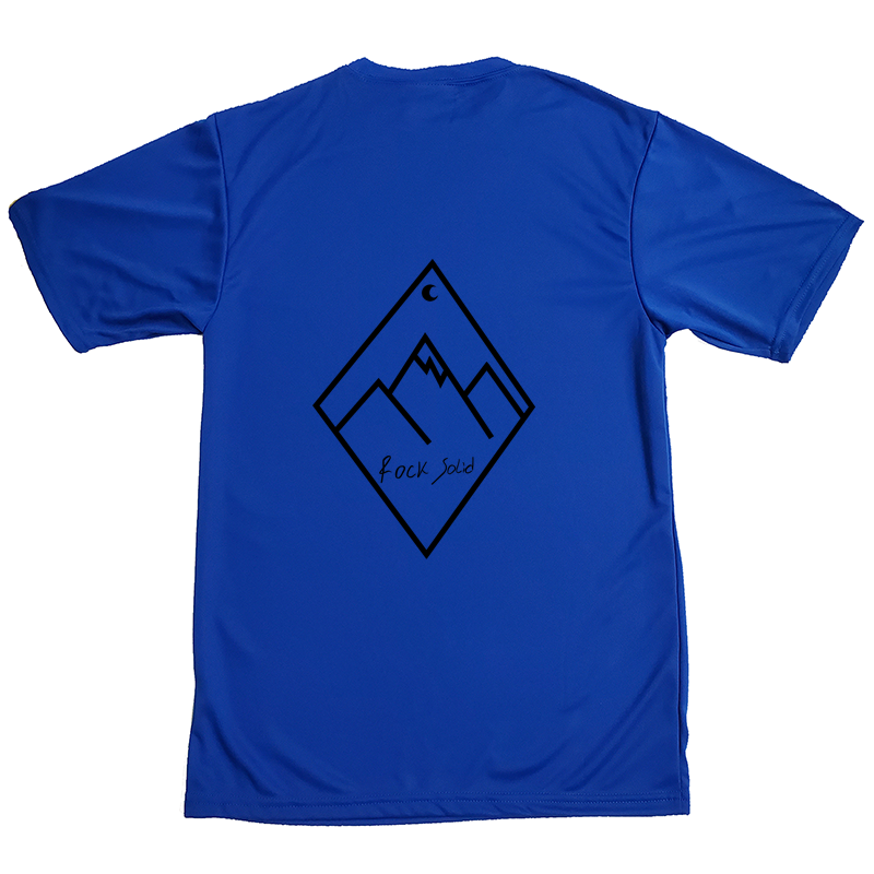 Diamond Mountain Hiking Camping Perform T-Shirt (Black Design)