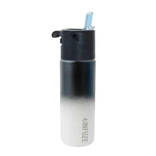 Infuze - 18oz Storm Vessel Water Bottle with Flavor Lid
