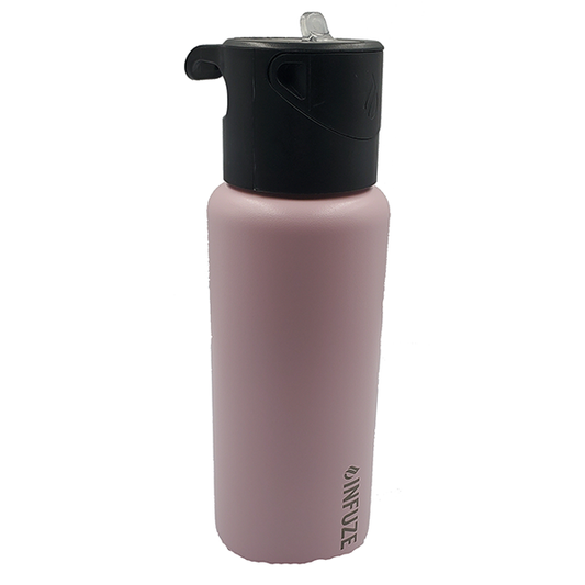 Infuze - 32oz Pink Vessel Water Bottle with Flavor Lid