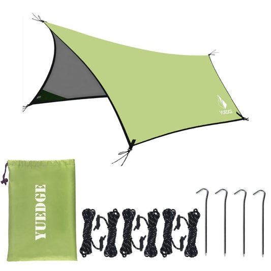 10'x13' Portable Tent Tarp with Rope and Stakes